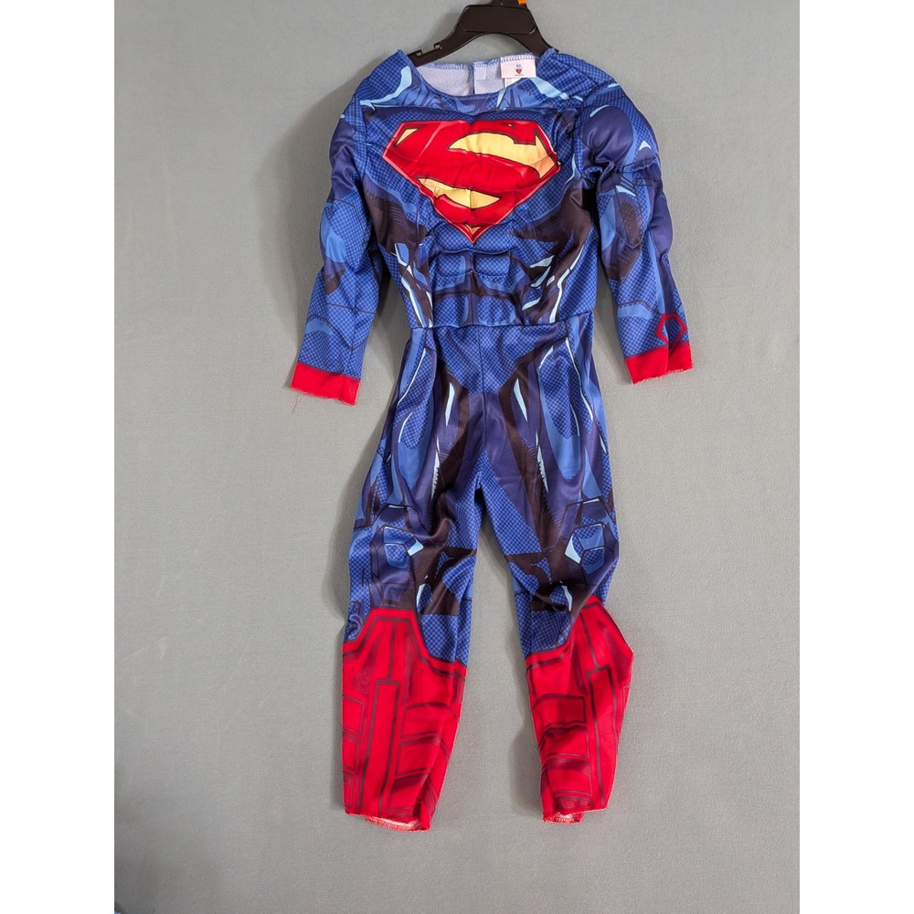 DC Comics Superman Muscle Chest Costume Jumpsuit Blue Red XXS Jerry Leigh